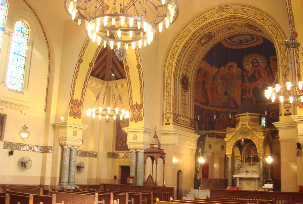 The interior of one of numerous Armenian churches across the world named for St. Gregory the Illuminator, this one in Cairo, Egypt