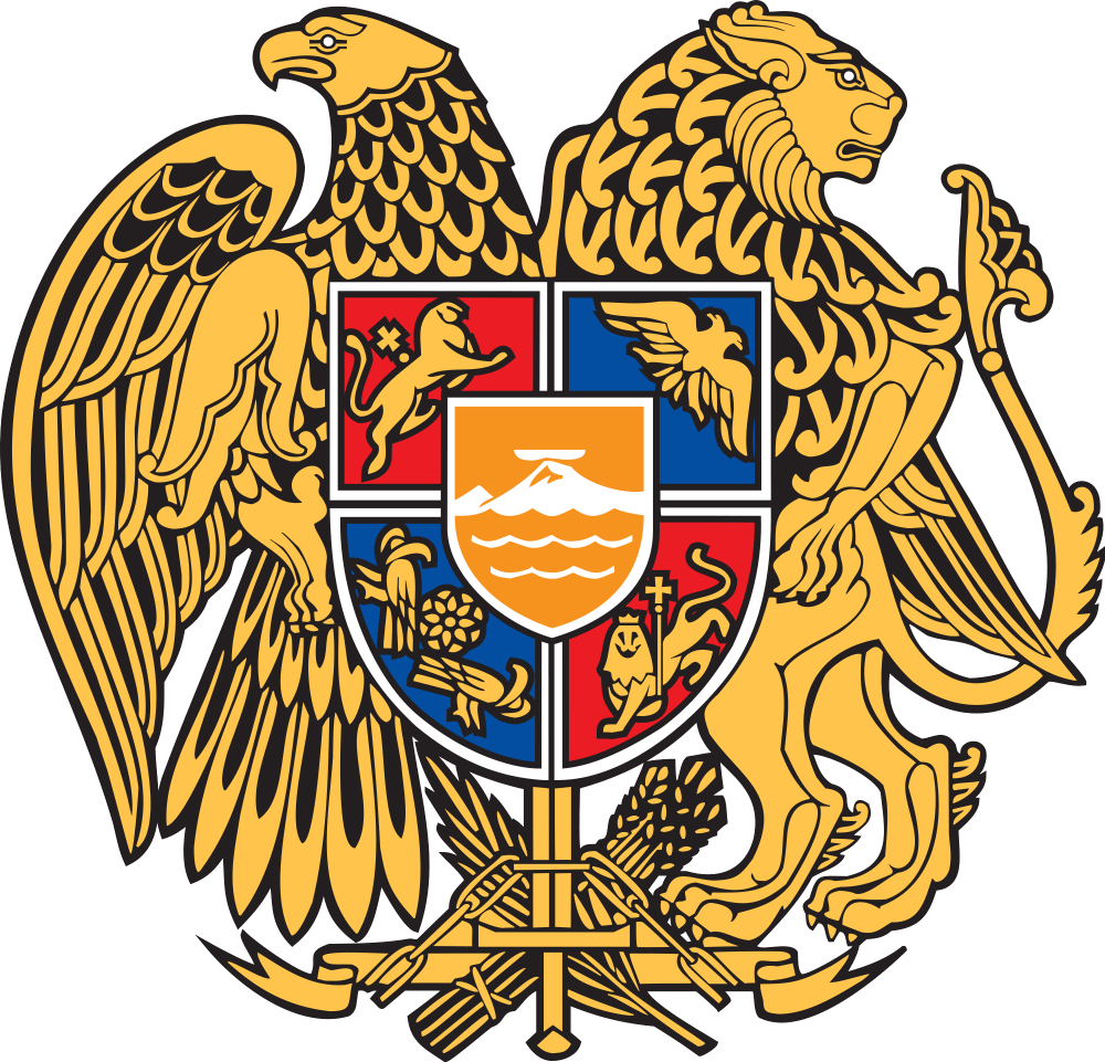 The coat of arms of the Republic of Armenia, adopted on April 19, 1992